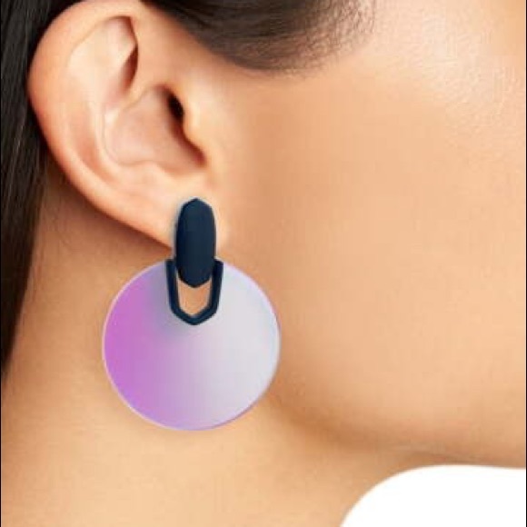 KENDRA SCOTT DIDI EARRINGS DICHROIC GLASS - Picture 2 of 2